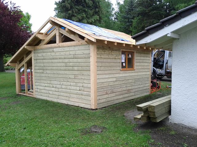 Abri de jardin bardé bois