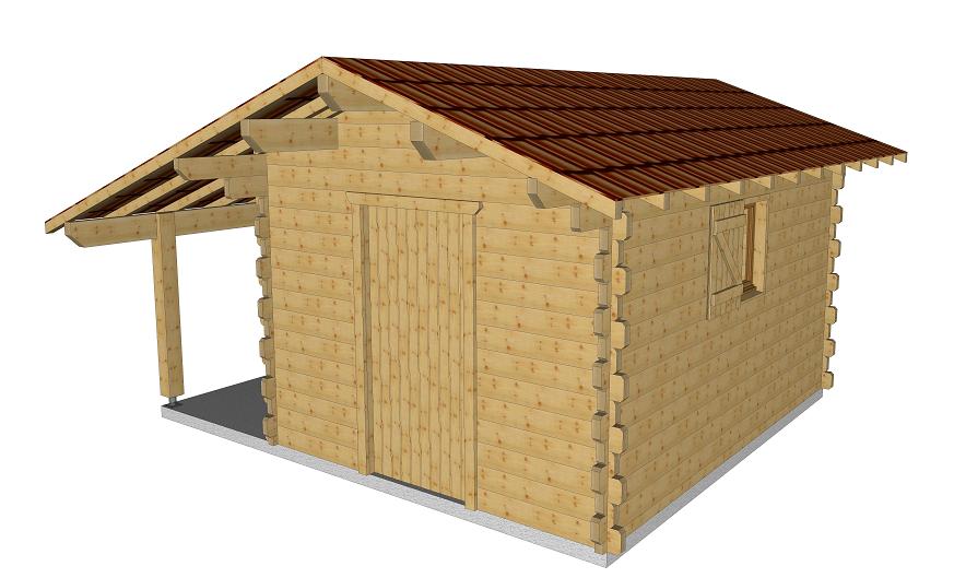 abri de jardin madrier